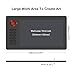 Drawing Tablet, VEIKK A15 10x6 inch Drawing Pad with 12 Shortcut Keys, 8192 Levels of Pressure and Battery-Free Pen, 20 Additional Nibs, Graphic Tablet for Win/Mac/Linux/Android OS （Red）