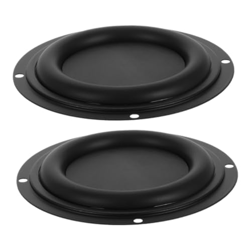 Anneome 2個ラウンド型スピーカー用 ベース振動板 交換用オーディオ振動膜プレート サブウーファースピーカー対応 耐久性設計 家用シアターや音響機器に適用