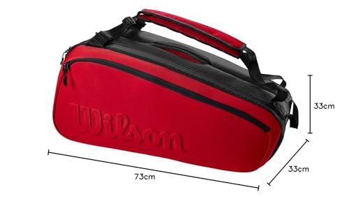 【希少】WILSON SUPER TOUR 9PK CLASH V2.0 WILSON Super Tour 9pk Clash V2.0 [Black/Red] – Pro Racket Sports