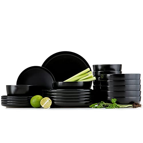 Konsimo. Geschirrset 6 Personen - VICTO Teller Set Modern 24 Teilig -...