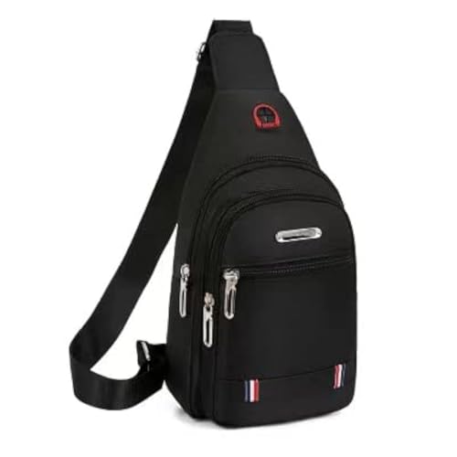 Men's chest bag canvas leisure bag sports small backpack oxford cloth single shoulder messenger bag