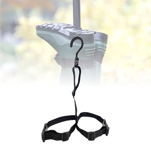 Correa para Colgar Botas de vadeador, con Gancho Giratorio Ajustable para secar y Guardar vadeadores de Pesca y Caza, Botas de Lluvia y Botas de Nieve