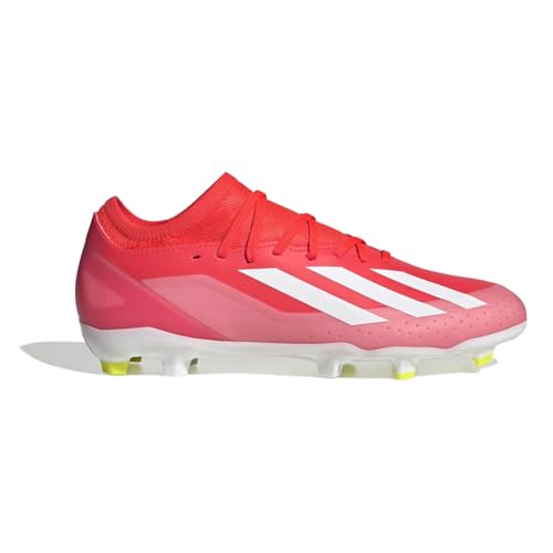 Adidas Unisex-Adult X Crazyfast League Firm Ground, Solar Red/White/Team Solar Yellow, 12