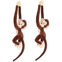 2PCS 27.6" Monkey Plush Stuffed Animal,Hanging Stuffed Animal Monkey with Long Hands