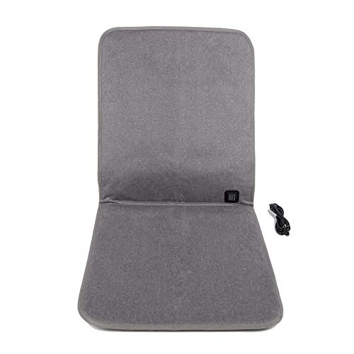 DAZZLEEX Coussin de siège électrique USB, 5 V 2 A, 3 modes USB, coussin chauffant électrique, coussin chauffant pour l'hiver, 43 x 90 cm