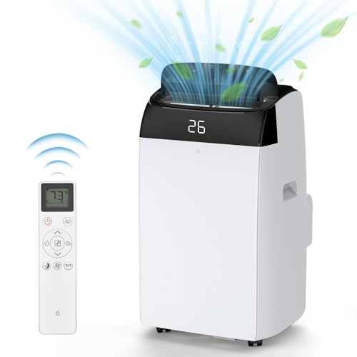 12000 BTU Portable Air Conditioner, 5-in-1 Air Con with Heating & Cooling - Smart Follow, 550 Sq ft Coverage, Sleep Mode at 48dB, 30L/Day Dehumidifier,24H Timer, Includes Window Seal Kit - Image 8