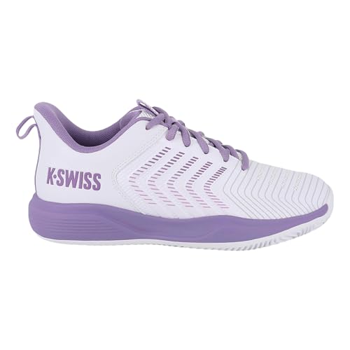Zapatillas de tenis para mujer K-Swiss Ultrashot blanco y morado 41,5