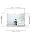 QWORK® 4 Stück A4 Glas Bilderrahmen Familienfotos Hochzeitsfotos Zertifikate Rahmen für Tisch-oder Wanddisplay (21x29,7cm)