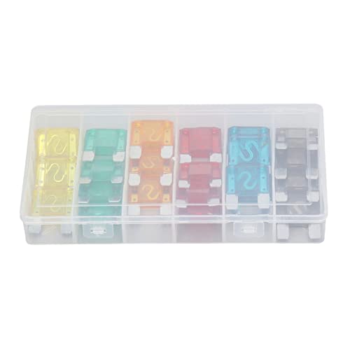 Set de fusibles para auto de aleación de zinc aqxreight, 24 piezas con amperajes de 20A a 70A miniatura 2