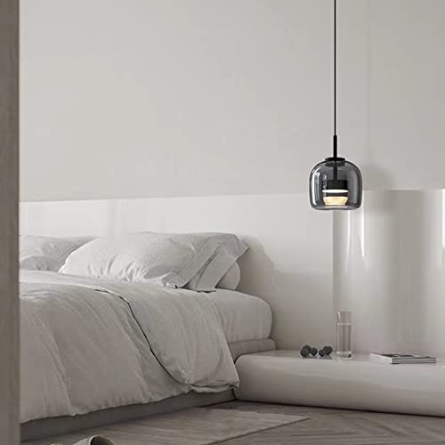 Lámpara colgante de vidrio para cocina dormitorio moderna luz de techo interior 5