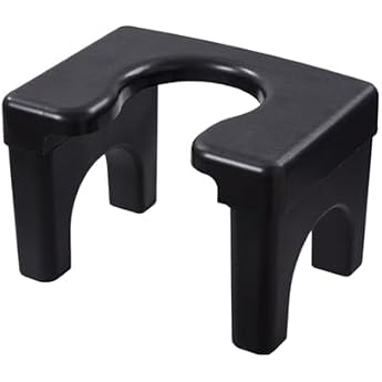 Bath Chair, Approx. W 13.5 x D 10.2 x H 9.1 inches 34.3 x 26 x 23 cm, High Load Capacity, Bath Chair, Movable Seat for Squatting Toilet for Elderly and Pregnant Women Home Chair Black, Adult