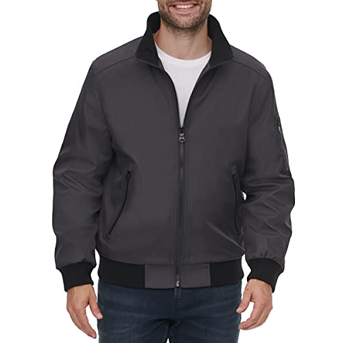 Image of Calvin Klein Men's Winter Coats - Sherpa-lined Hooded Soft Shell Jacket