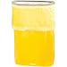 Amscan Sunshine Yellow Flings Plastic Bin - 22 x 15 (Pack of 1) - Stylish & Convenient Portable Waste Solution for Events & Parties