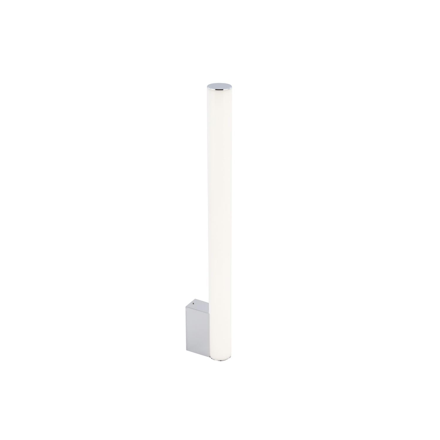 Licht-Erlebnisse LED Wandlampe Bad IP44 H: 50 cm blendarm neutralweiß 4000 K 700 lm Weiß Chrom Wandleuchte Badezimmer Spiegelleuchte