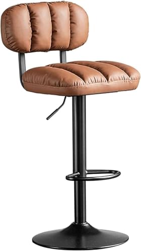 Tabourets de bar réglables en PU et métal au design épuré