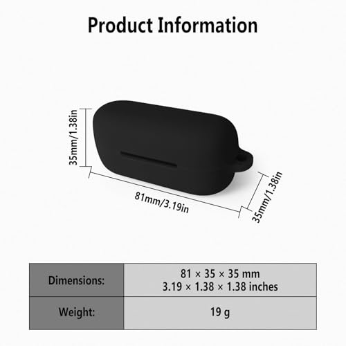Image of Hamper Protective Case Cover for Sony WF-C510 Truly Wireless in-Ear Bluetooth Earbuds (White)