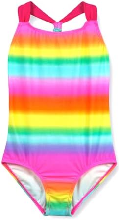 Girls One Piece Swimsuits Crossback Swimwear Beach Bathing Suit 3-14 Years