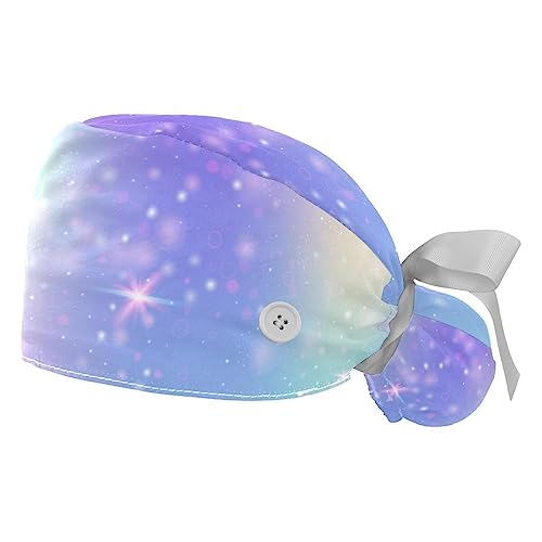Bandeau Anti-Transpiration Intégré sur ce Lot de 2 Berrets Bouffants VERED Réglables