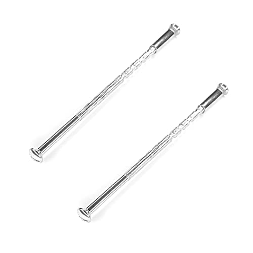 cyclingcolors 2x vis relieuse antivol M4 longueur sécable 60 à 95mm idéal assemblage raccord porte meuble maison, argenté nickelé