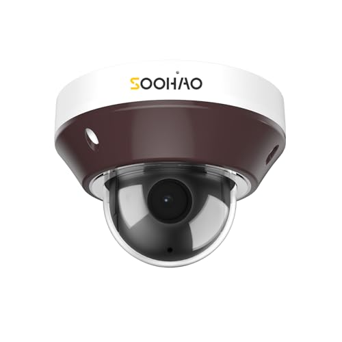 SOOHAO 4K 防犯カメラ 600万画素 POE屋外用