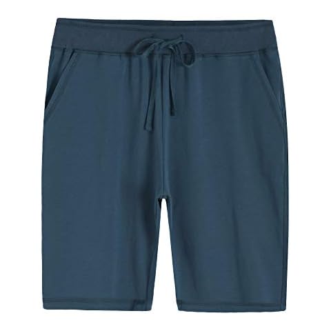 Weintee Women's Soft Knit Bermuda Shorts with Pockets 2X Dark Steel Blue Cover