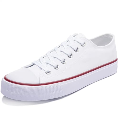 Image of Obtaom Unisex Canvas Shoes Low Top Fashion Sneakers Slip on Walking Shoe