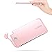 Luxtude 5000mAh Ultra-Slim Portable Charger, MFi Lightning Cable Power Bank, Stylish High-Speed Charging External Battery Only Compatible iPhone XS/X/8/8 Plus/7/7 Plus/6/6S/5/SE/5S (Rose Gold)