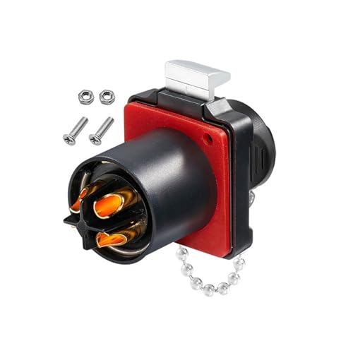 Conector macho de aviación BD24 M24 de 4 pines estanco para soldadura de cables de alimentación 3