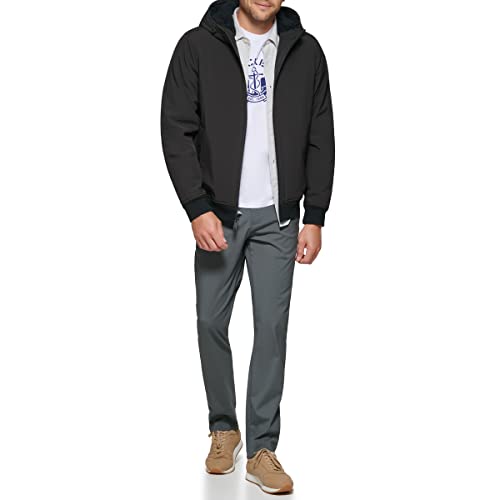 Image of DOCKERS Men's Softshell Sherpa Lined Bomber Jacket (Standard and Big & Tall)