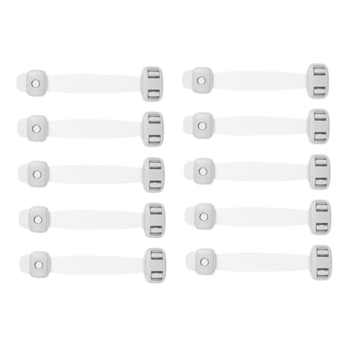 TOBBOMEY 10個 ?? ベビーガード 引き出しロック のいたずら防止 簡単取り付け 傷けない家具対応 キッチン リビング 浴室用チャイルドセーフ