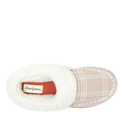 Image of Dearfoams Women's Nyla Felted and Plaid Moc Toe Clog