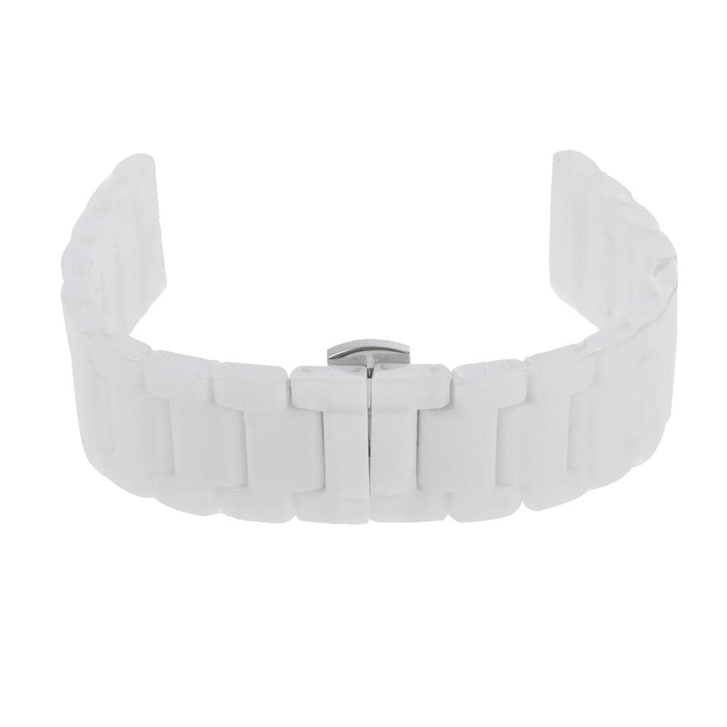 CALANDIS® White 18Mm Ceramic Link Wrist Watch Band Bracelet Strap Replacement | Watches, Parts Accessories | Wristwatch Bands (B0C2VWSVDM) Amazon Price History, Amazon Price Tracker