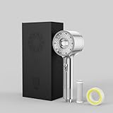 NERO Premium Filtered Shower Head with Vitamin C & Aromatherapy β High Pressure 2-Mode Spa Showerhead with ACF Water Filter for Hard Water, Healthy Skin & Nourished Hair (Chrome)