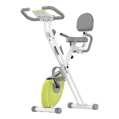 Image of Folding Exercise Bike, Indoor Fitness Bike with 8 Levels of Magnetic Resistance 7 - Levels of Seat Adjustments Indoor Cycling Stationary Bike