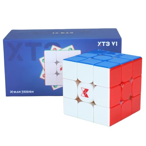 Image of Hawkister QY Toys X-Man XT3 V1 3x3 Pioneer - Magnetic MagLev Speed Cube, UV Coated, Adjustable