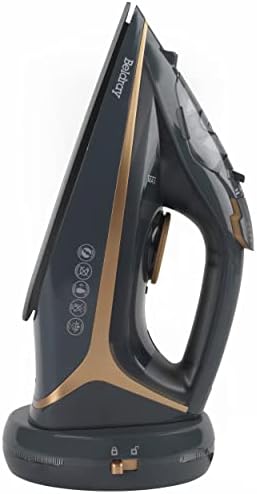 Beldray BEL0987C-150 Copper Edition Two-in-One Cordless Steam Iron, 360° Charging Base, Ceramic Soleplate, 2600 W, Variable Temperature Control, 300 ml Water Tank, Ready to Use in 25 Seconds
