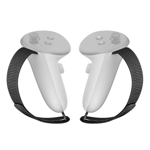 APEXINNO Controller Grips for Meta/Oculus Quest 3S/Quest 3 Accessories, Non-Slip Firm Handle Cover, VR Headset Handle Battery Covers with Adjustable Soft Hand Strap