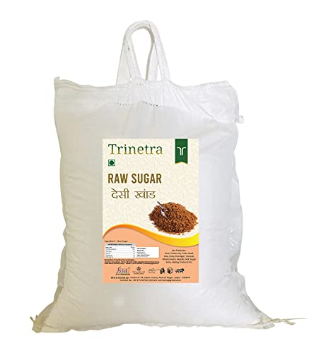 Image of Trinetra Desi Khand (Raw Sugar /Khandsari) | Unrefined & Healthier Alternative | 20kg