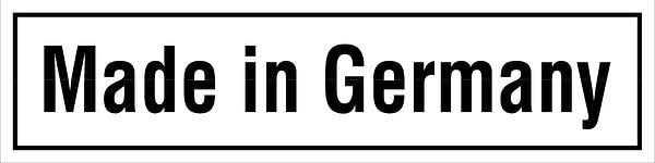 20/61 Maschinenkennzeichnung, Made in Germany, Weiß, Folie Selbstklebend, Maße 52mm x 13mm