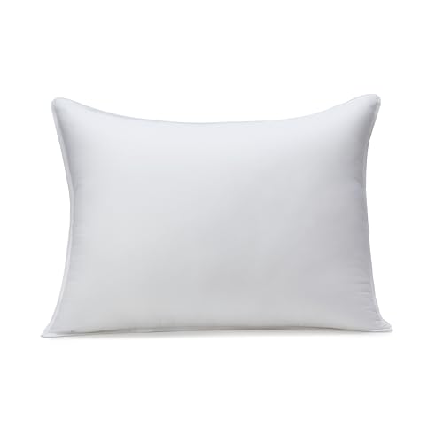 Amazon Basics Down Alternative Pillow for Side and Back Sleepers, Medium Density, Standard Size, 26" x 20", 2-Pack, White by Amazon Basics - Image 2