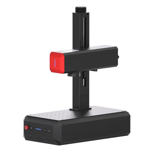 ComMarker B6 60W JPT Mopa Fiber Laser Engraver, Auto Focus Screen, Portable Laser Engraver, Color Marking, 150mm x 150mm, Lightburn Compatible, Laser for Metal, Plastic, Jewelry