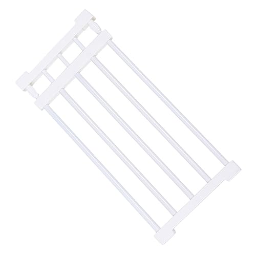 ABOOFAN Expandable Tension Rod Shelf Closet Wardrobe Divider for Laundry Room Plastic Material Organizer