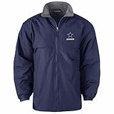 Dunbrooke NFL Dallas Cowboys Adult Triumph Fleece Lined Mid Weight Jacket, 2X, Navy