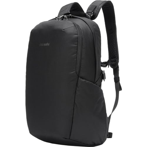 Pacsafe Vibe 25L Anti Theft Travel Pack Casual Daypack, Black
