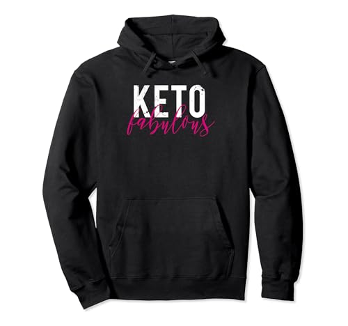 Keto Fabulous Chetoni Low Carb Chetosi Dieta Divertente Art Designer Felpa con Cappuccio