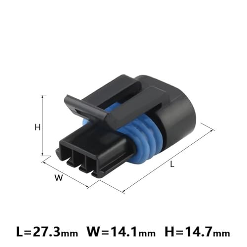 Conector de bobina de encendido impermeable de 3 pines con cables para sensor, pack de 10 juegos 3