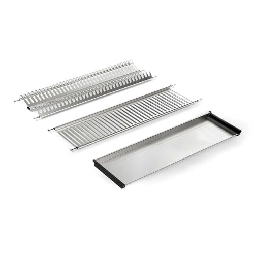 Gresinex - Escurreplatos de Acero Inoxidable para Mueble de Cocina – Bandeja Recogeaguas, Soporte para Platos y Vasos – Instalación en Módulo 60, 80, 90 cm (Módulo 80 (780x234mm))