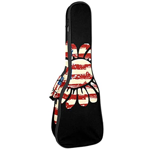 Housse pour ukulélé avec drapeau américain du tournesol pour ukulélé soprano ténor concert 68,4 cm 10 mm d’épaisseur… - Les Beatles, Paul McCartney, John Lennon, RIngo Starr, George Harrison Housse pour ukulélé avec drapeau américain du tournesol pour ukulélé soprano ténor concert 68,4 cm 10 mm d'épaisseur…