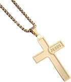 HHRFCS XHYRHTS Accesorios Collar de urna cruzada de plata de ley 925 para mujeres y hombres, collar con colgante de urna cruzada con cuerda, joyería conmemorativa, collar de ceniza con cruz de oración