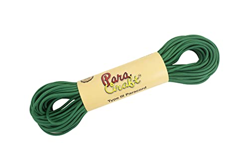 Image of 550 para Cord Parachute Survival Cord Rope Spec Type III 7 Strand Paracord Rope, Military Grade Nylon 4mm Diameter (Green, 30)
